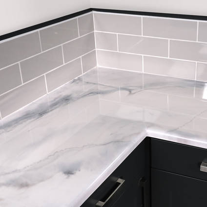Carrara White Marble Epoxy Countertop Kit